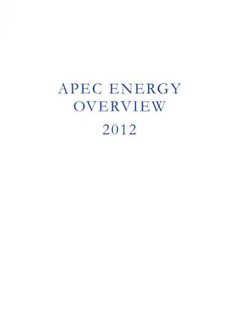 APEC Energy Overview 2012