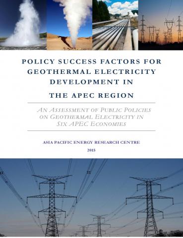 Policy Success Factors for Geothermal Electricity Development in the APEC Region